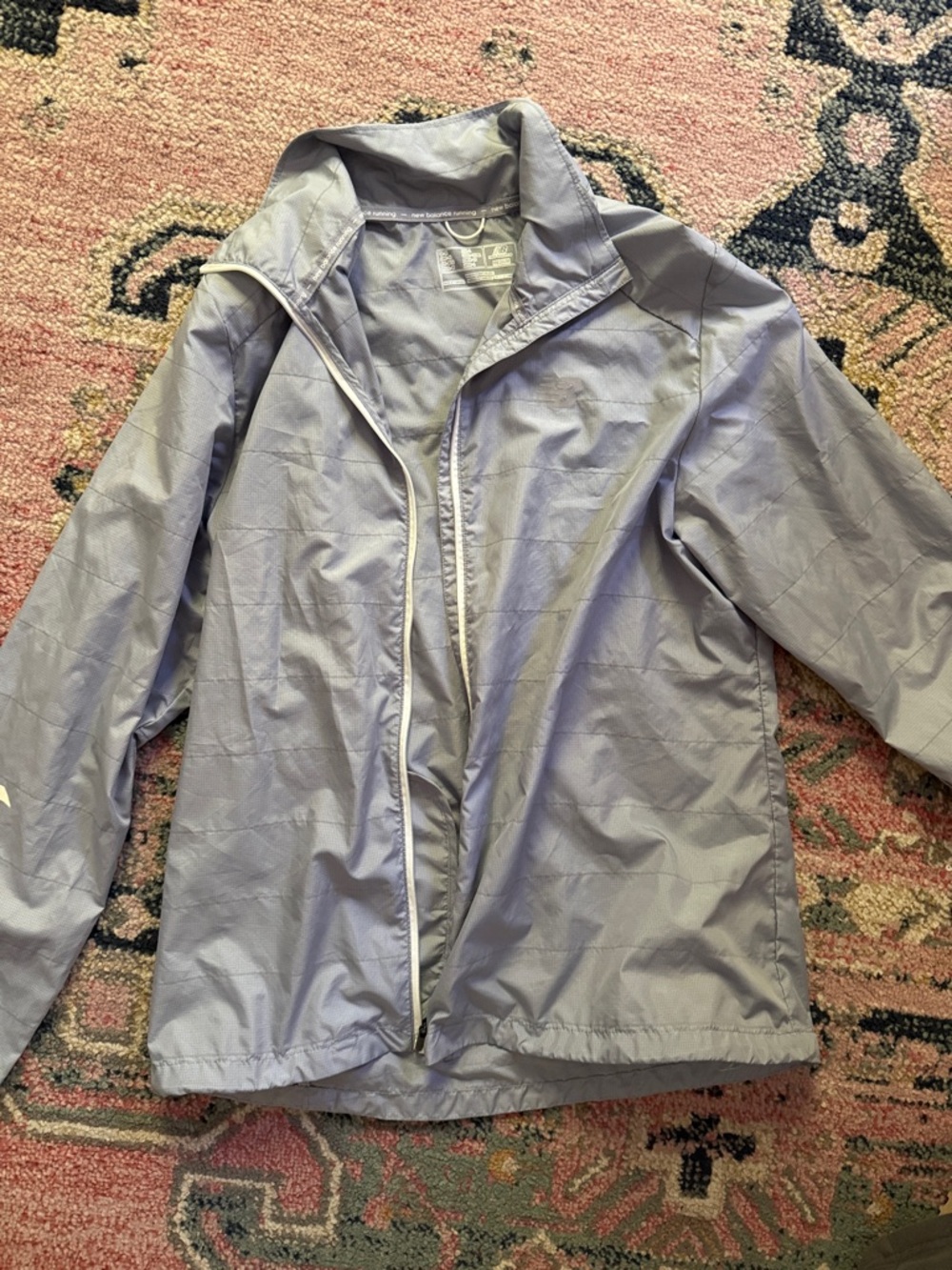 Light grey Packable New Balance Windbreaker Jacket